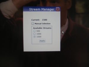 Figure 4: Open up the Stream Manager Menu